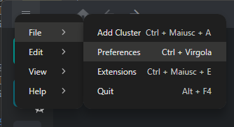 openClusterSettings