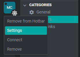 openClusterSettings