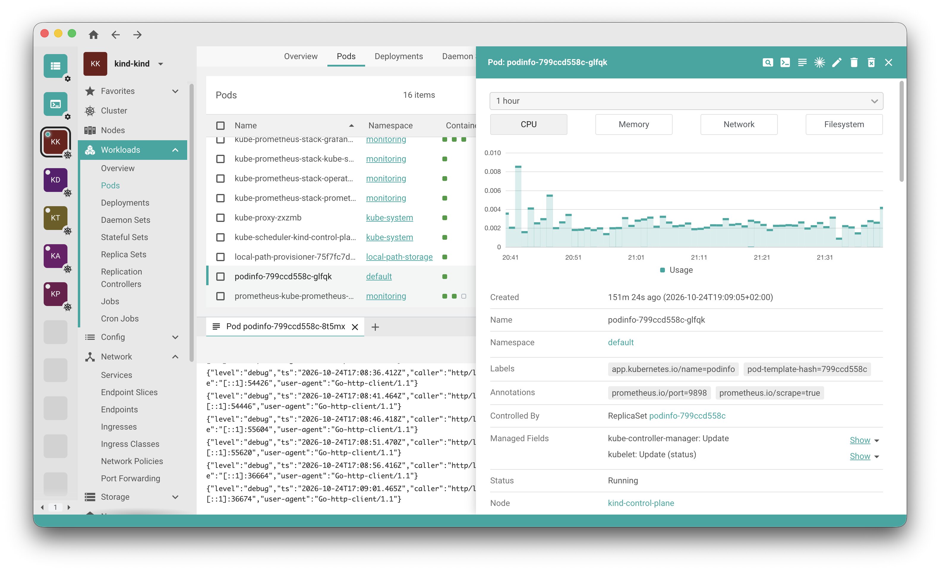 Freelens Application Screenshot